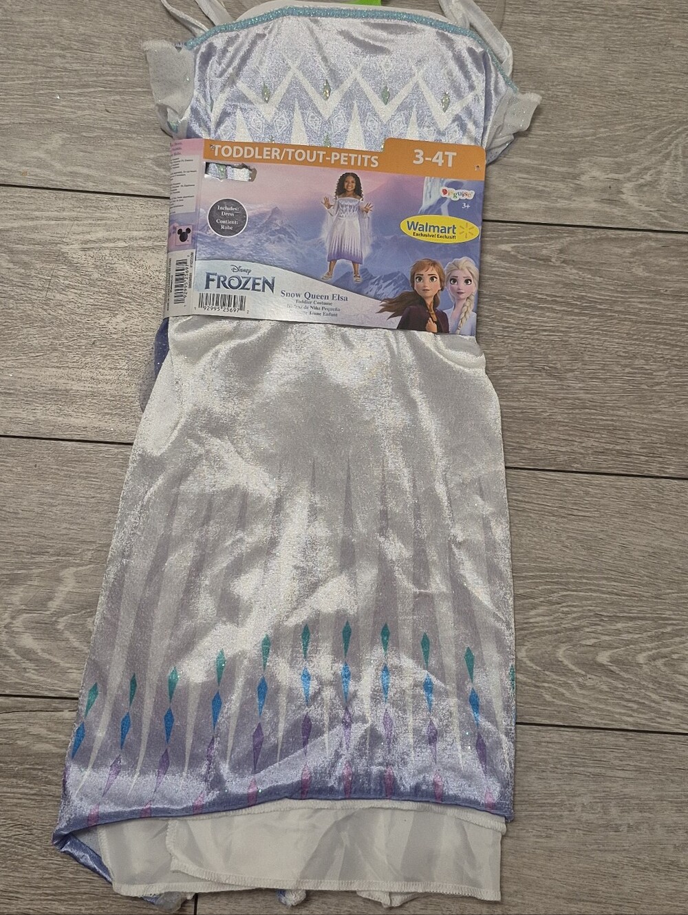 Disguise Disney Frozen Snow Queen Elsa Toddler Halloween Costume Dress Up 3-4T